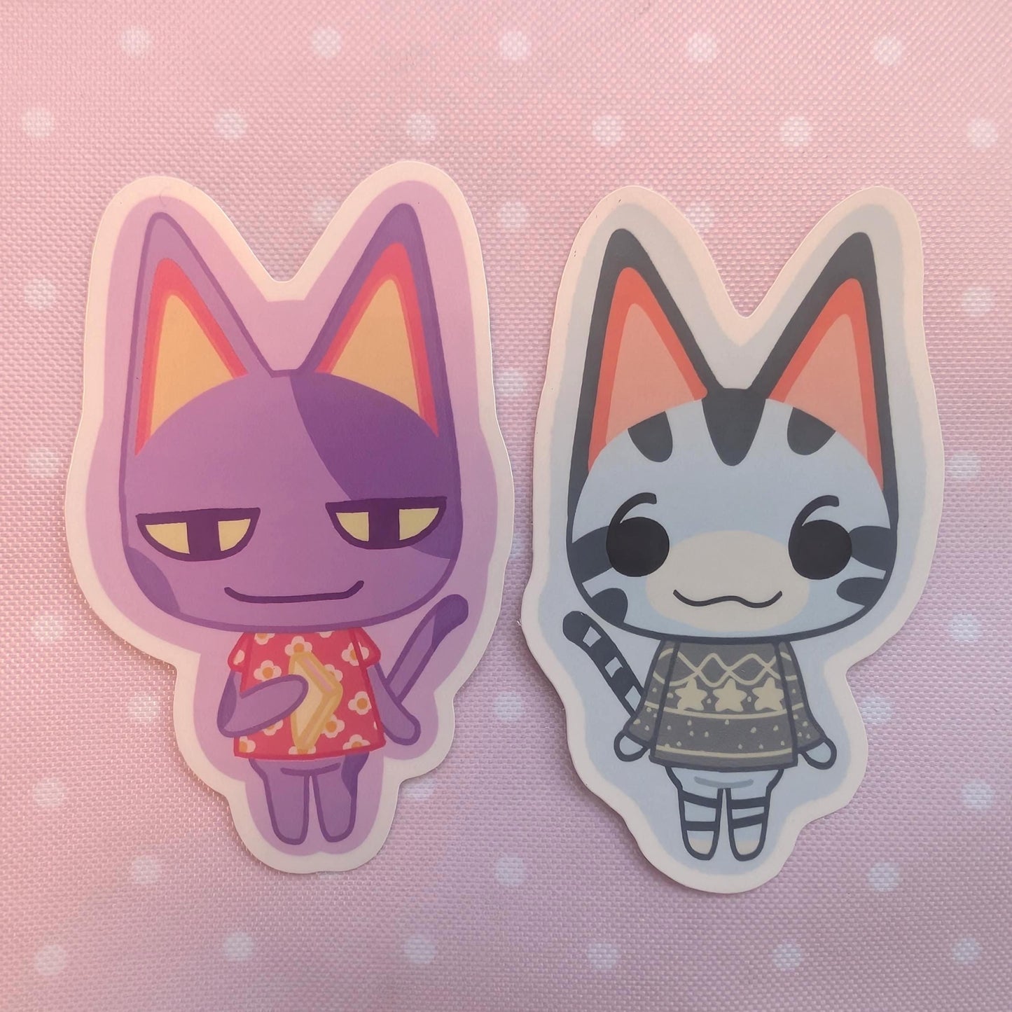 Cats Bob And Lolly Villager Sticker