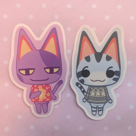 Cats Bob And Lolly Villager Sticker