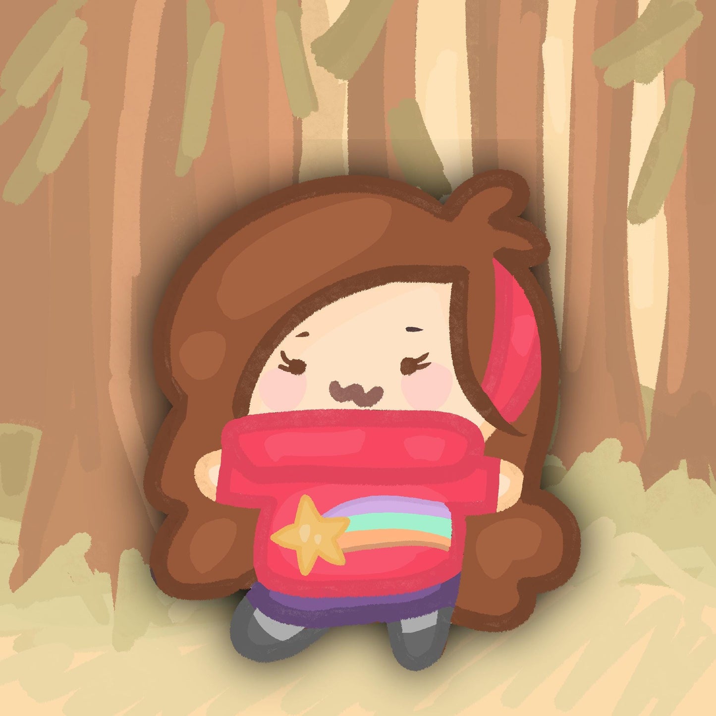 Mabel And Dipper Sticker & Key chain