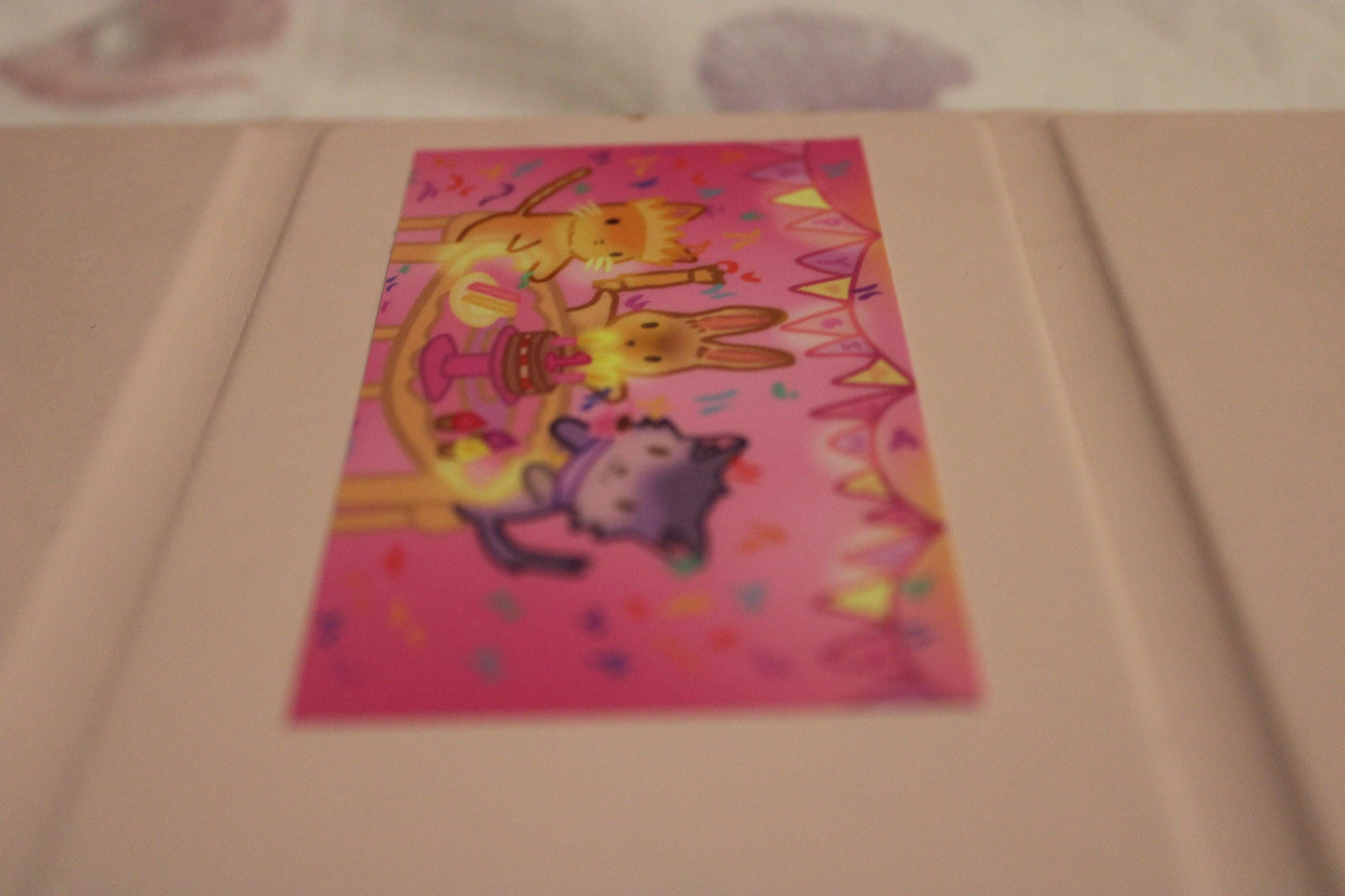 Kawaii Animal Tea Party Birthday Sticker