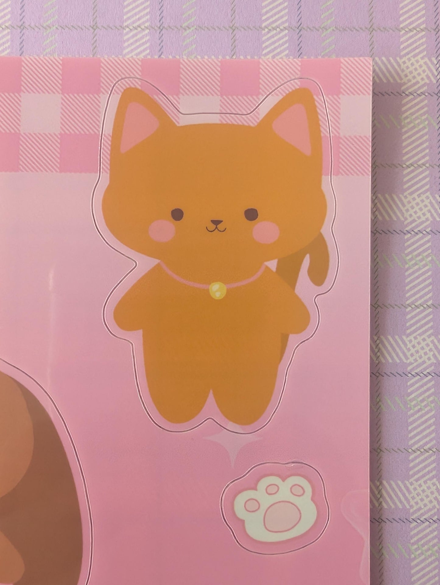 Woodsy Sticker Sheet, Puppy, Cat, Bear Characters