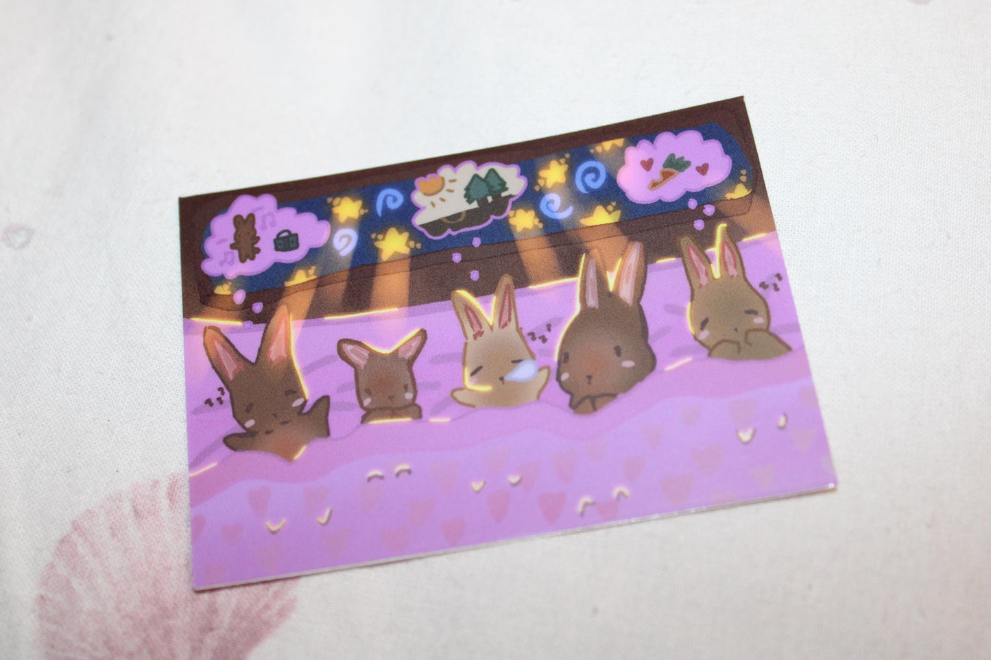 Sleeping Bunnies Sticker