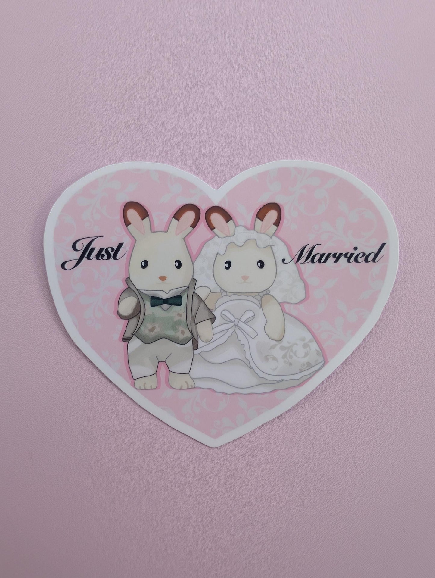 Bunny Wedding Bride And Groom Sticker