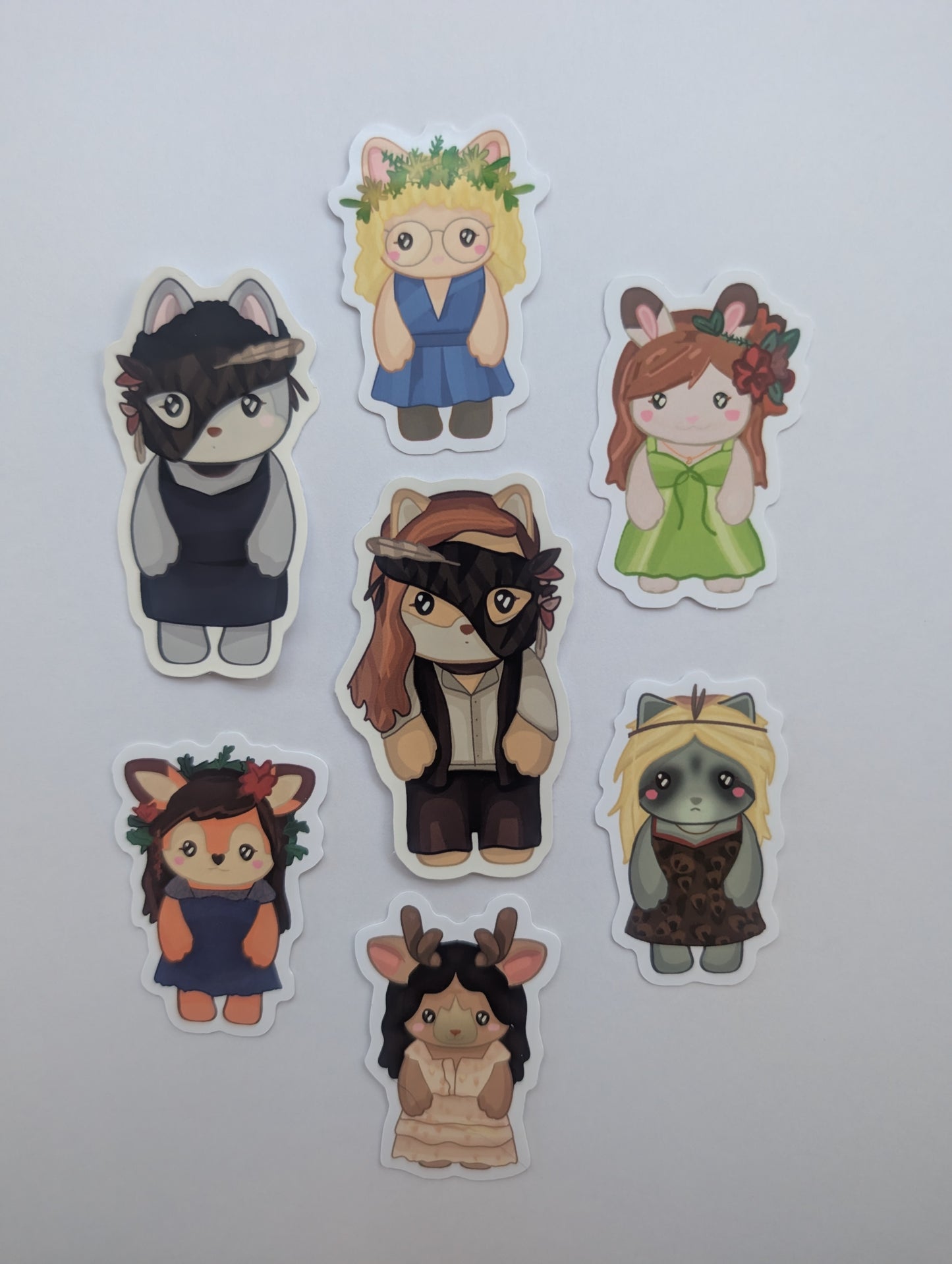 Yellowjackets Doomcoming Keychains & Stickers - Misty, Shauna, Natalie, Jackie, Lottie, Taissa, Van