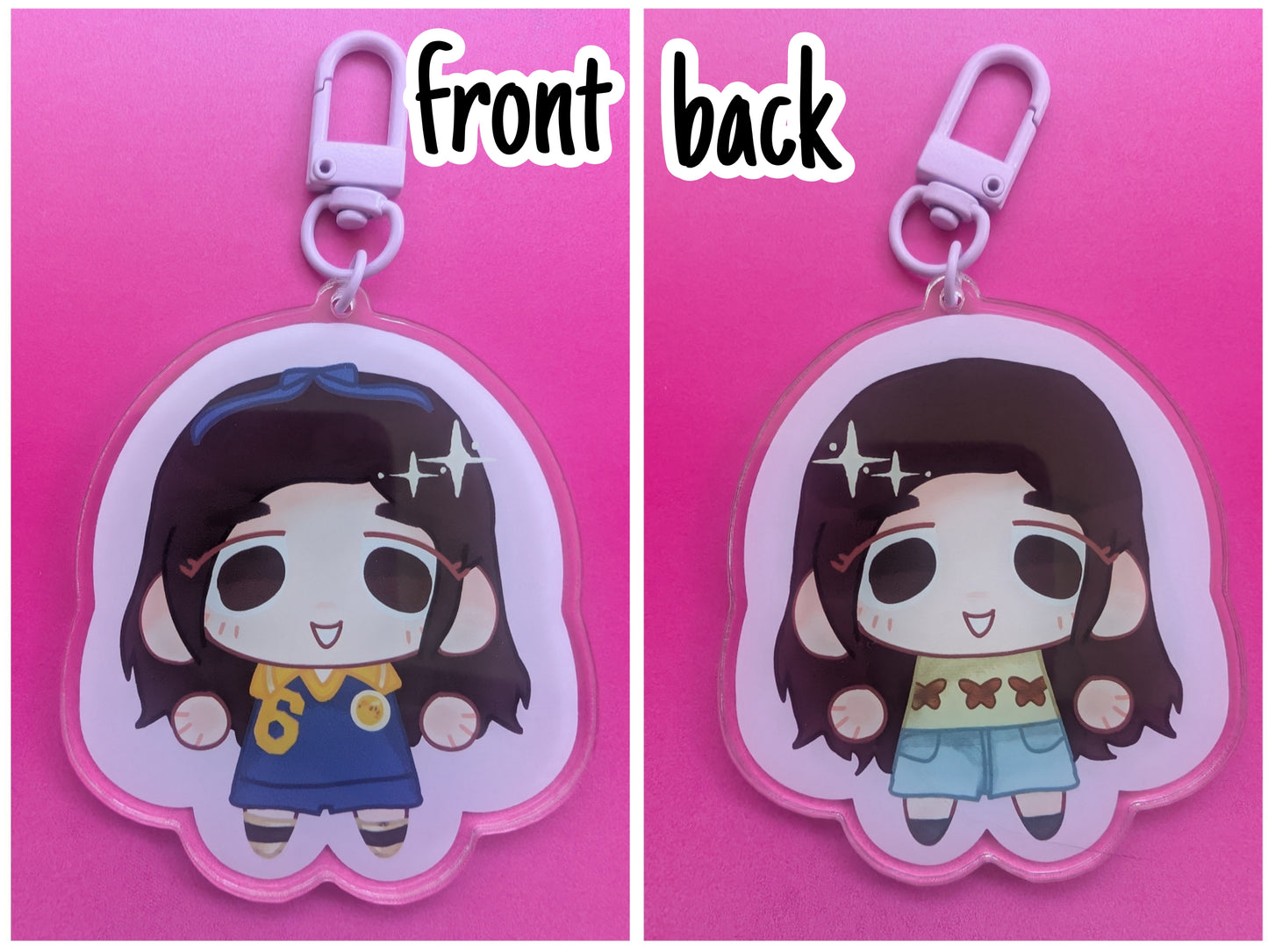 Yellowjackets Character Stickers & Key chains - Shauna, Jackie, Lottie, Natalie, Mari, Misty, Taissa, Van