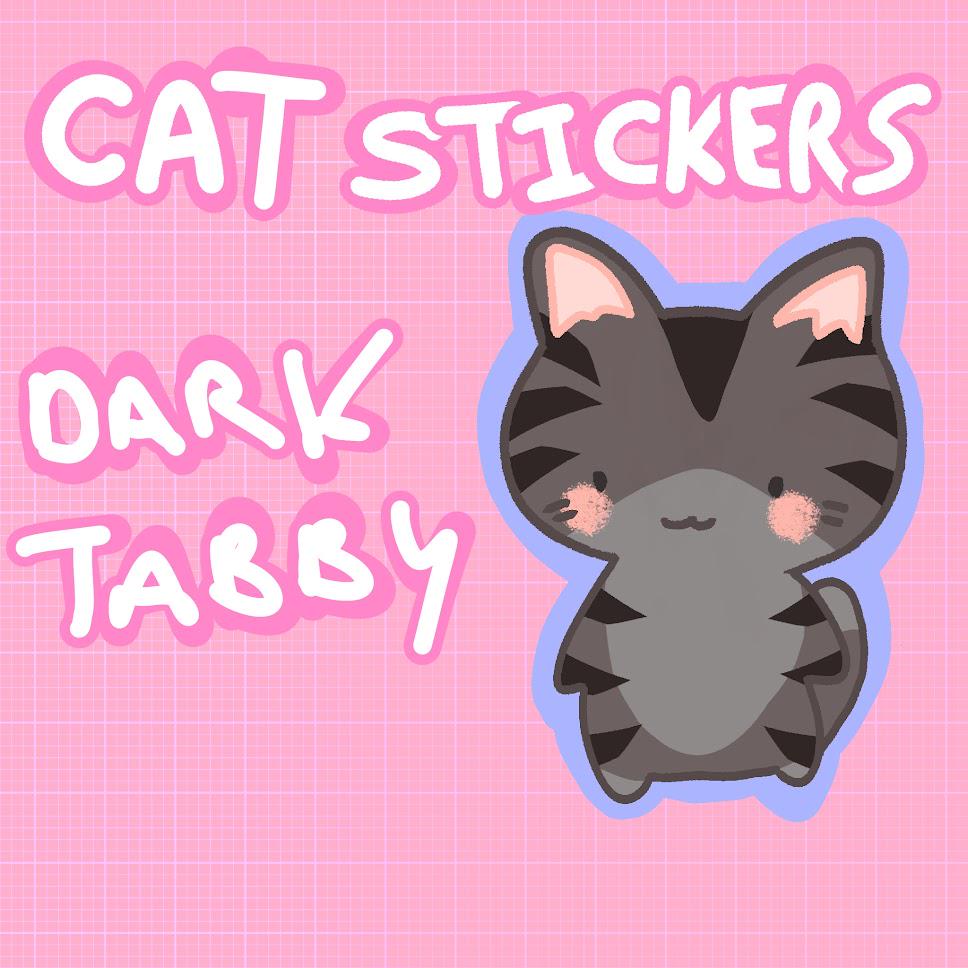 Cat Stickers - Tuxedo, Tabby, Ginger, Calico, White, Grey, Black, Alien Cat