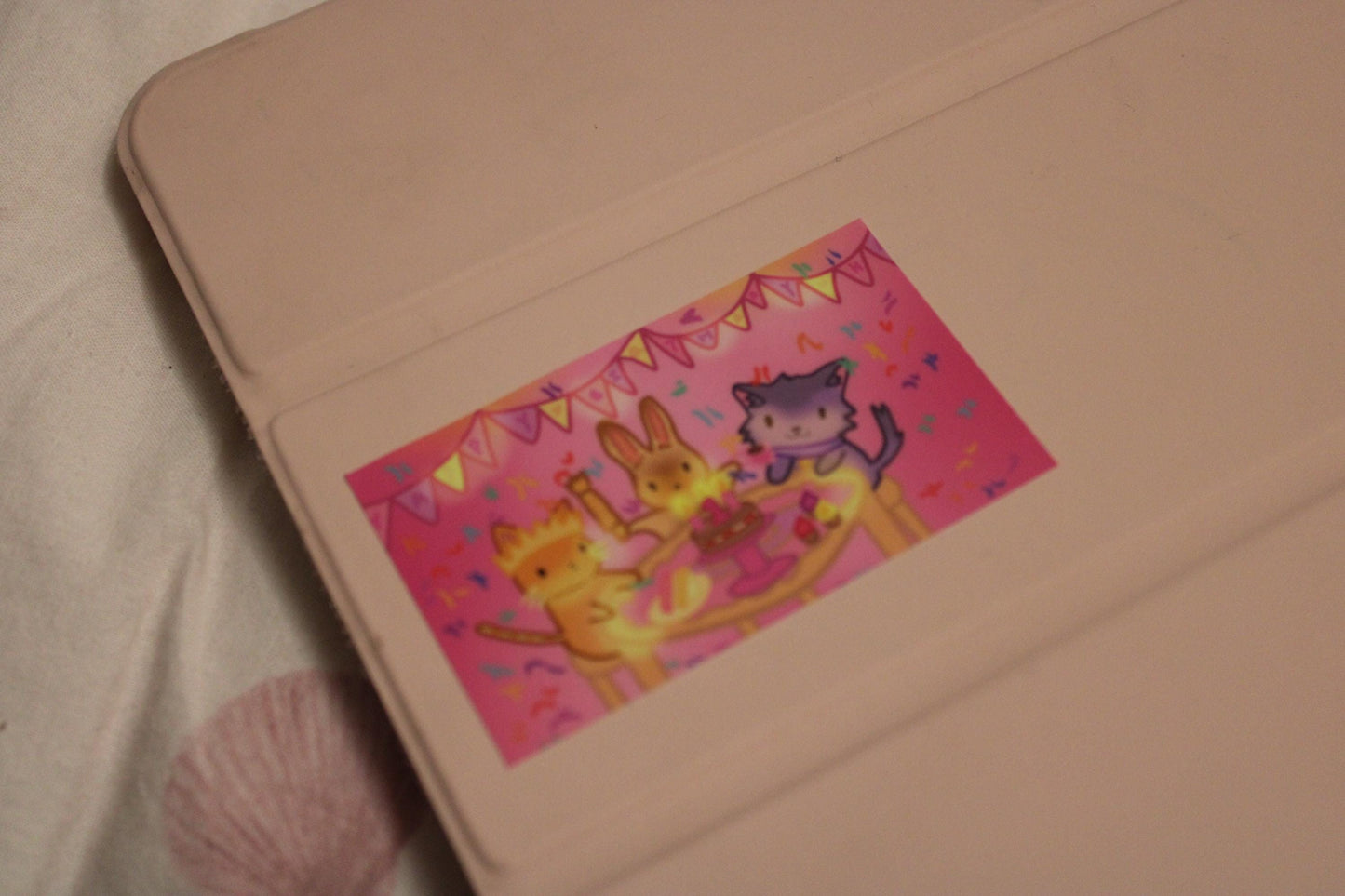 Kawaii Animal Tea Party Birthday Sticker