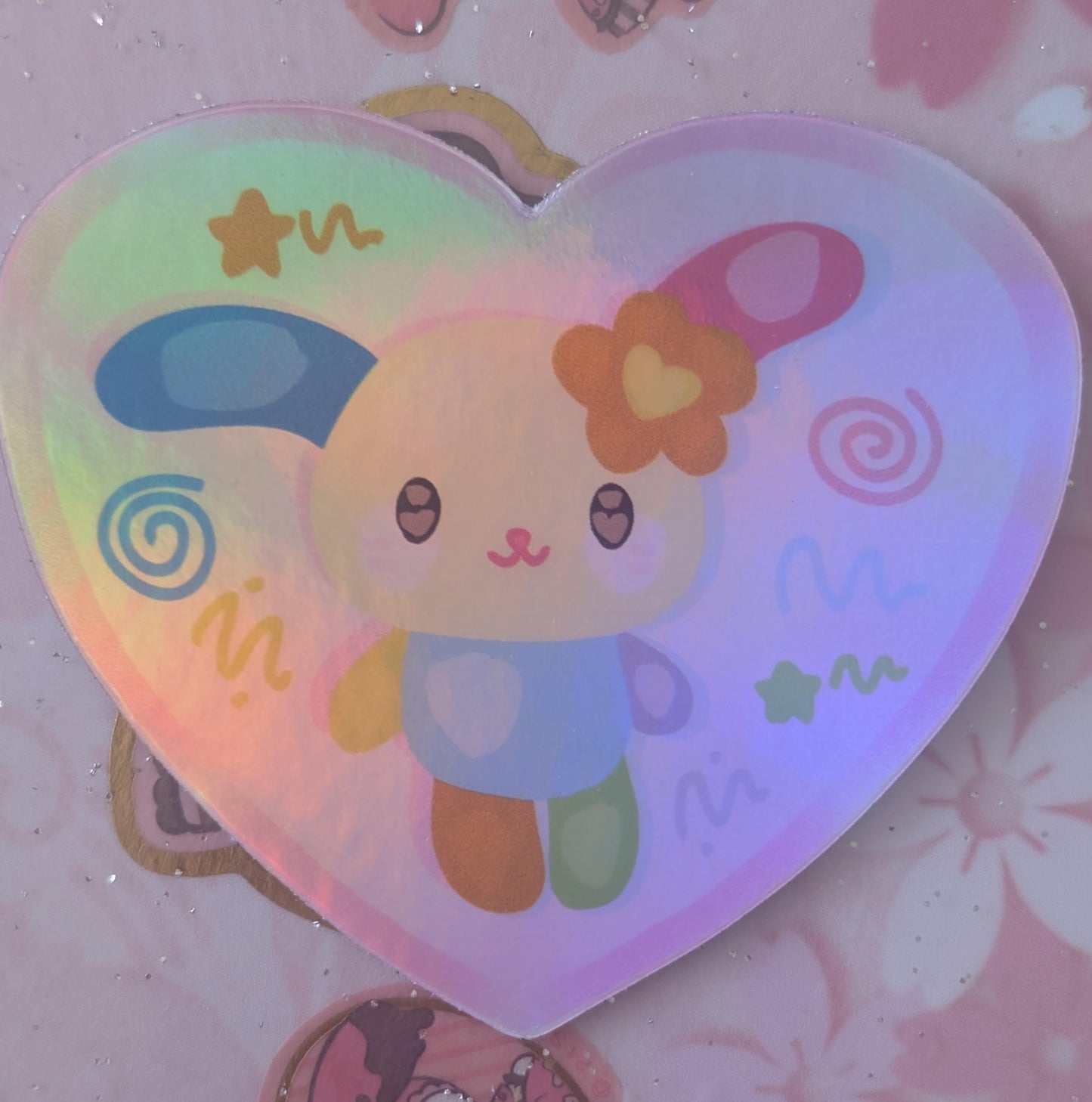 Heart Holographic Sticker