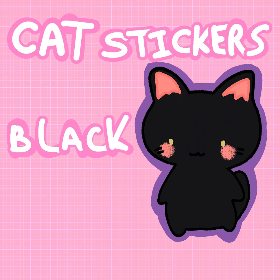 Cat Stickers - Tuxedo, Tabby, Ginger, Calico, White, Grey, Black, Alien Cat