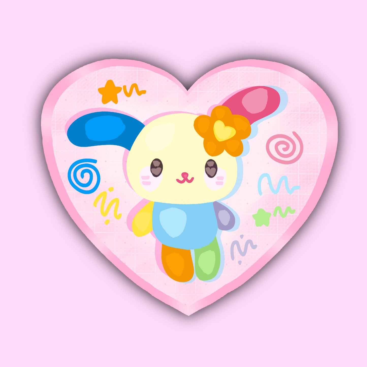 Heart Holographic Sticker