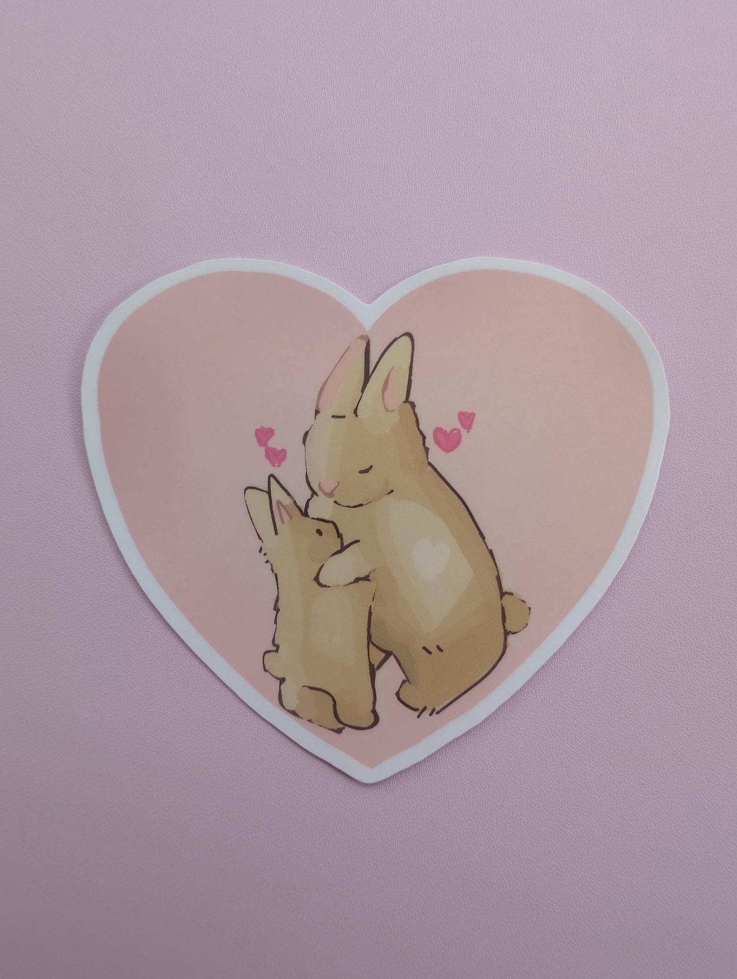 Hugging Bunnies Stickers