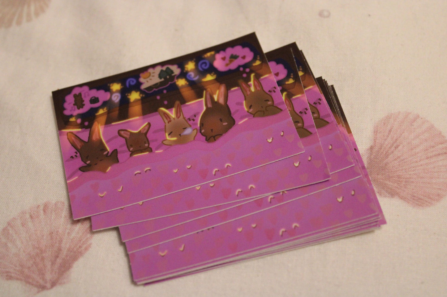 Sleeping Bunnies Sticker