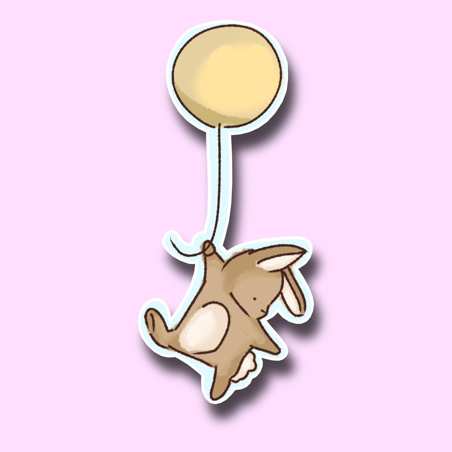 Bunny Rabbit Balloon Sticker