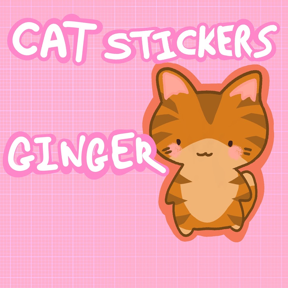 Cat Stickers - Tuxedo, Tabby, Ginger, Calico, White, Grey, Black, Alien Cat