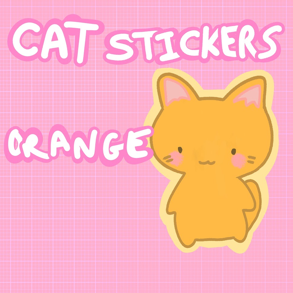 Cat Stickers - Tuxedo, Tabby, Ginger, Calico, White, Grey, Black, Alien Cat