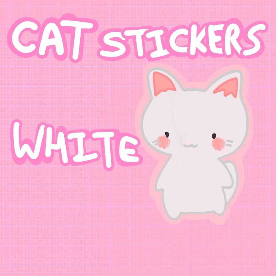 Cat Stickers - Tuxedo, Tabby, Ginger, Calico, White, Grey, Black, Alien Cat